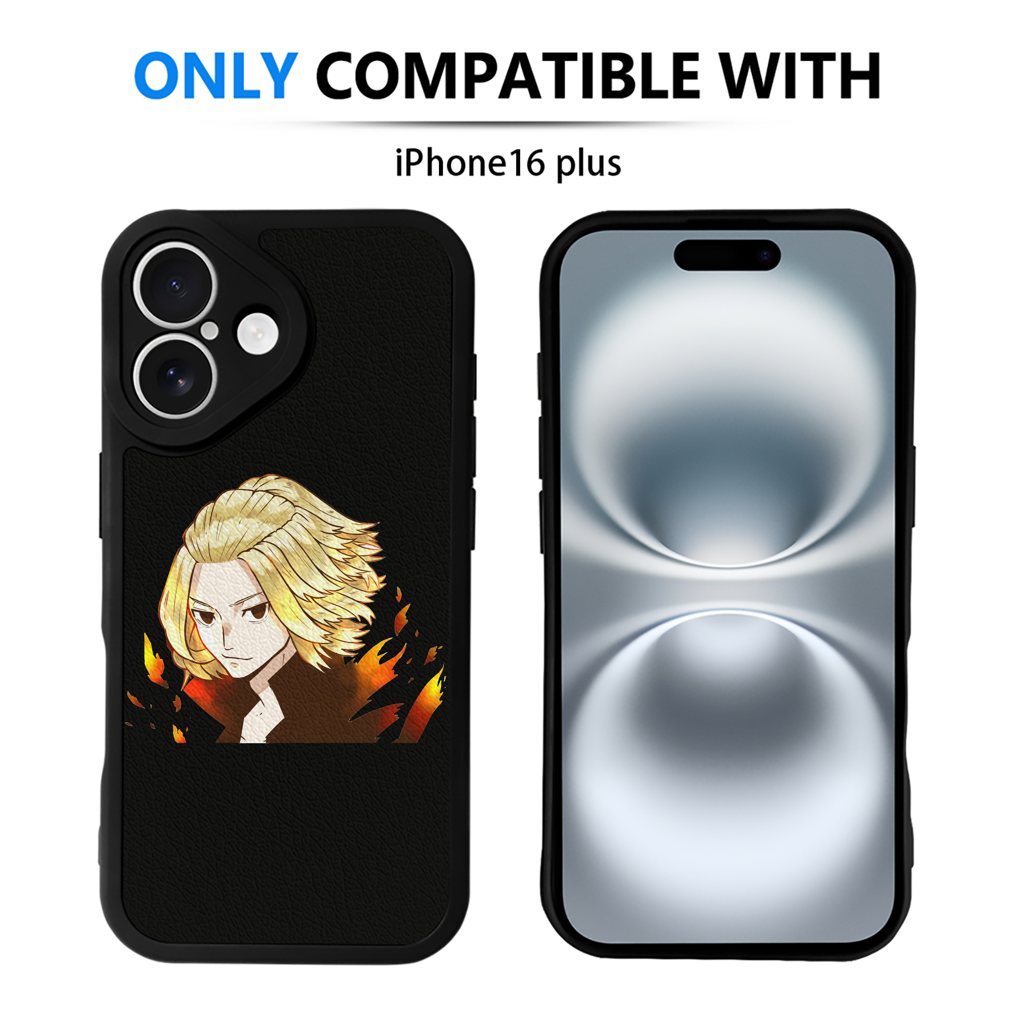 （画像用） 東京リベンジャーズ Tokyo Revengers 【iPhone 16シリーズ対応】シリコンスマホケース（レザー調） 材質：シリコン